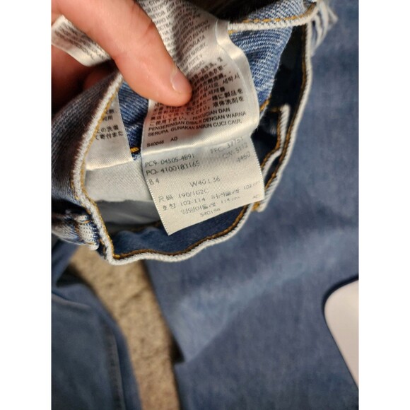 Levi’s 505 Regular Fit Men’s Jeans 40x36 Blue Medium Wash Denim Red Tab - Picture 3 of 6